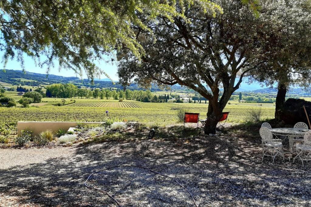 Le Clos Des Pins, Vue Mont Ventoux Roaix Exteriör bild